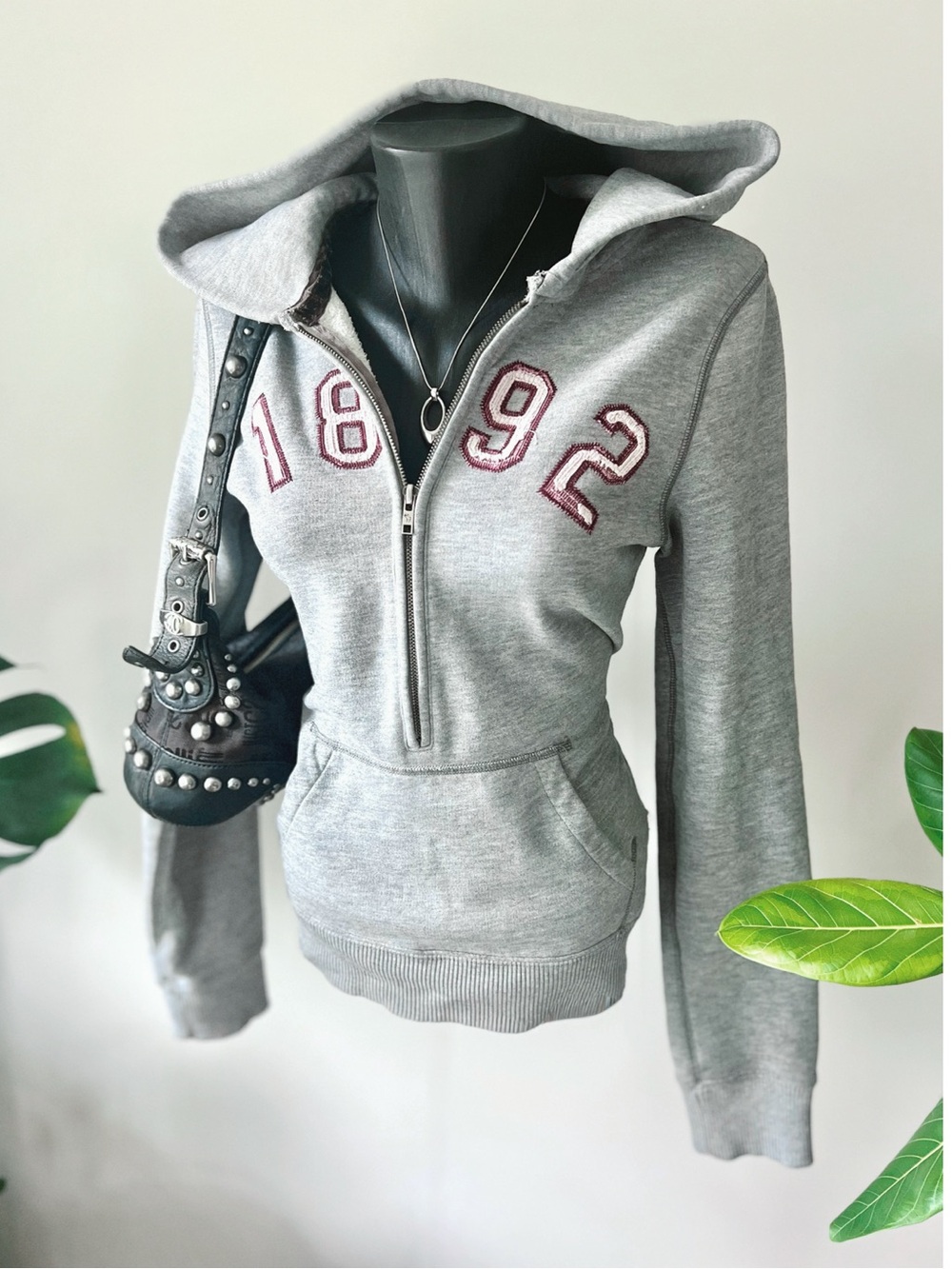 2008 Vintage Abercrombie & Fitch | y2k Half Zip Hoodie